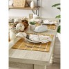 DII Check Placemat Set 6 Piece, Honey Gold Check, 13x19" - 2 of 4