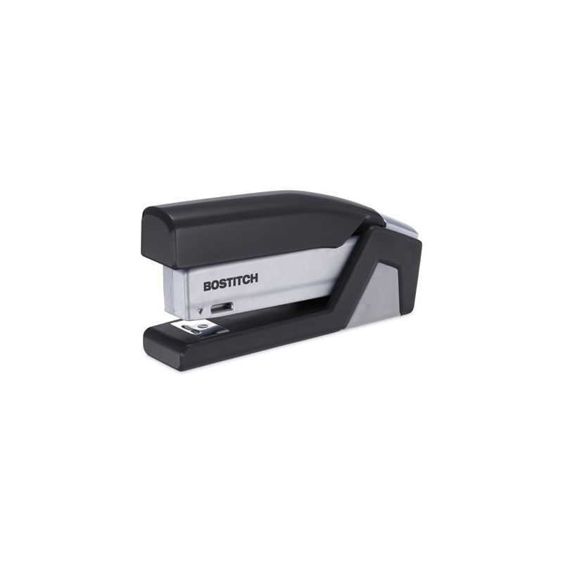Bostitch InJoy Spring-Powered Compact Stapler, 20-Sheet Capacity, Black, 1 of 8