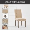 Sure Fit 2pc Hampstead Stretch Velvet Short Dining Chair Cover Light Gray: Polyester & Spandex, Pet Friendly - 4 of 4