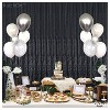KatchOn, Shiny Black Backdrop Curtain - 3.2x6.5 Feet, Pack of 2 | Black Streamers for Black Birthday Decorations - 2 of 4