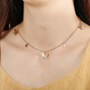 Unique Bargains Delicate Butterfly Star Pendant Chain Choker Necklace for Women Gold Tone 1PC - 2 of 4