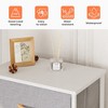 Pellebant Vertical Dresser for Bedroom Storage Tower 5-Drawer Steel Frame Wood Top Easy Pull Non-woven Fabrics Drawer - 4 of 4