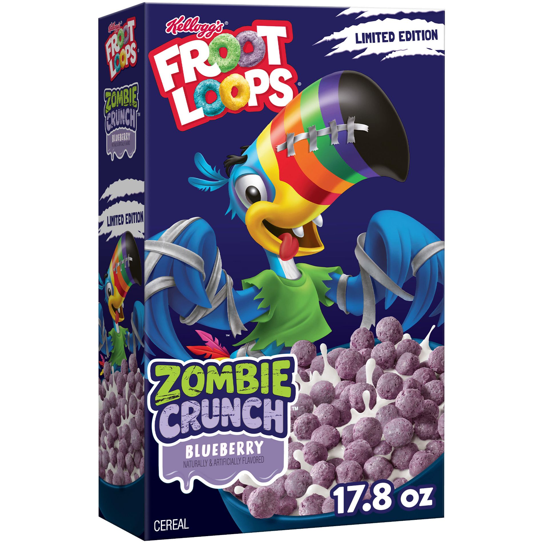 Froot Loops Zombie Bites Halloween Breakfast Cereal - 17.8oz