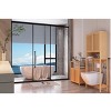 Large Capacity Bamboo Decorative Storage Cabinet,2 Door Storage Cabinet With Shelves,Floor Cabinet For Bathroom Living Room-Cuddlewood - 2 of 4