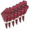 C&F Home Red Plaid Napkin Set of 6 - 2 of 4