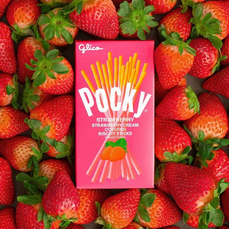 Glico Pocky Strawberry Cream Covered Biscuit Sticks - 1.41oz, 2 of 6