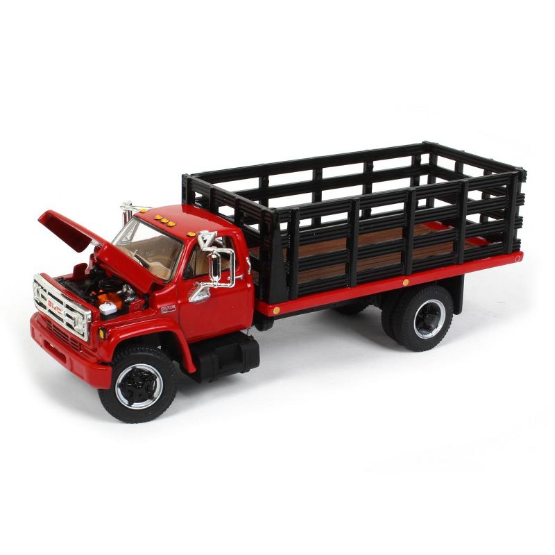 1/64 GMC 6500 Stake Bed Truck, Red With Black Stakes, First Gear Exclusive, DCP 60-0889, 4 of 6