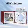 ZAFRO Mini Freezer, 1.2Cu.ft Small Upright Freezer, Removable Shelves, 7 Adjustable Thermostat, Low Noise for Bedroom/Apartment/Home/Office, Red - 4 of 4