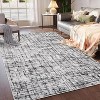 Modern Geometric Washable Rug – Low Pile, Non-Slip, Soft Stain-Resistant Carpet for Bedroom, Living Room, Dining - 3 of 4