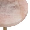 Kate and Laurel Sitara Glam Drink Table, 8x8x23, Gold - 3 of 4