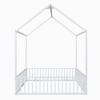 House Platform Beds with Slat Kit,Montessori Bed Frame w/House Roof for Kids - 4 of 4