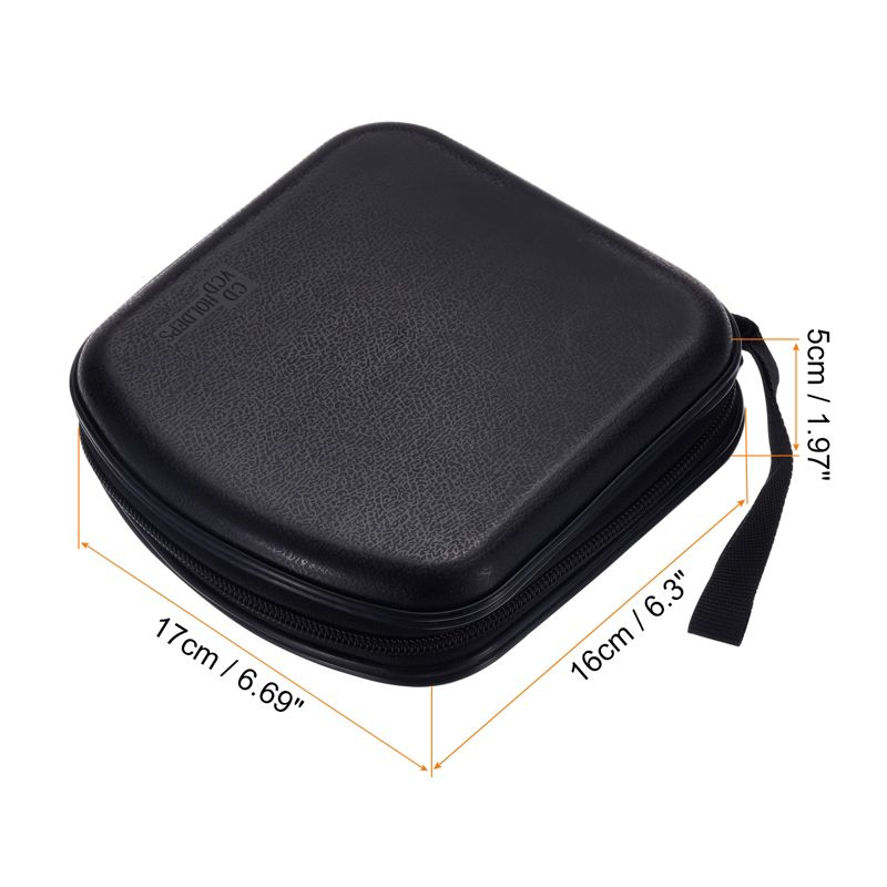 Unique Bargains 40 Capacity Plastic Waterproof Portable Tote Disk Organizer CD Case Holders 1 Pack, 2 of 5