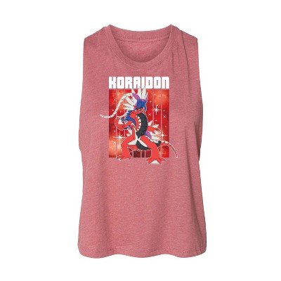 Women's Pokémon Koraidon Legend Graphic Racerback Tank - Heather Mauve - Small