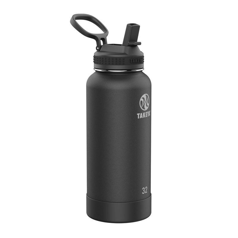 Takeya 32oz Actives Pickleball Insulated Stainless Steel Water Bottle with Sport Straw Lid, 1 of 6
