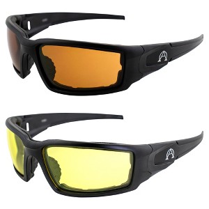 2 Pairs of Alpha Omega AO5 Safety Motorcycle Sunglasses - 1 of 4