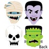 Big Dot of Happiness Halloween Monsters - Decorations DIY Skeleton, Dracula, Frankenstein, and Mummy Party Essentials - Set of 20 - 3 of 4
