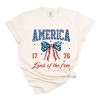 Simply Sage Market America Land of the Free Coquette Garment Dyed Tee - 2 of 4