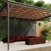 vidaXL Garden Lounge Set Brown, Cinnamon Red - 2 of 4