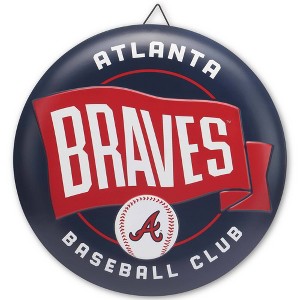 MLB Atlanta Braves Metal Button Wall Art - 1 of 4