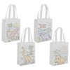 Blue Panda 20 Pack Dinosaur Goodie Bags for Kids Birthday Party, Reusable Tote with Handle, 8 x 10 in - 4 of 4