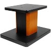 Paaaawaters 8" Desktop Speaker Stands, 66 lbs. Capacity, Wood Finish, Resonance-Free, Cable Management - 2 of 4
