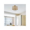 Elegant Lighting Elise 17 inch flush mount in brass - 2 of 4