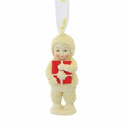 Snowbabies 3.25 In This Gift Is Yours Ornament Christmas Present Bow Tree Ornaments