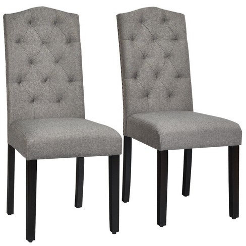 Nailhead upholstered dining chair hot sale