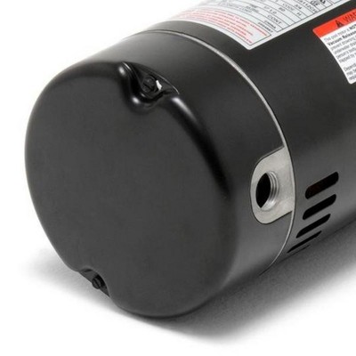 Black and Silver 3/4 HP Single-Speed Pool Pump Motor
