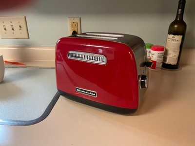 KitchenAid 2-Slice Silver Wide Slot Toaster with Crumb Tray and Shade  Control Settings KMT2115CU - The Home Depot