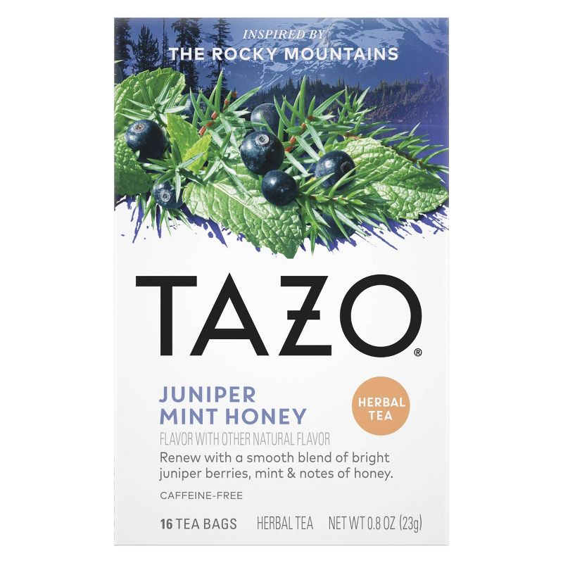 Tazo Herbal Juniper Mint Honey Tea Bags - 16ct, 1 of 7