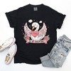 Simply Sage Market Women's Be Mine Valentine Swan Short Sleeve Garment Dyed Tee - 3 of 4