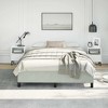 Bed Frame Light Grey Velvet (100% polyester), plywood Full - 3 of 4