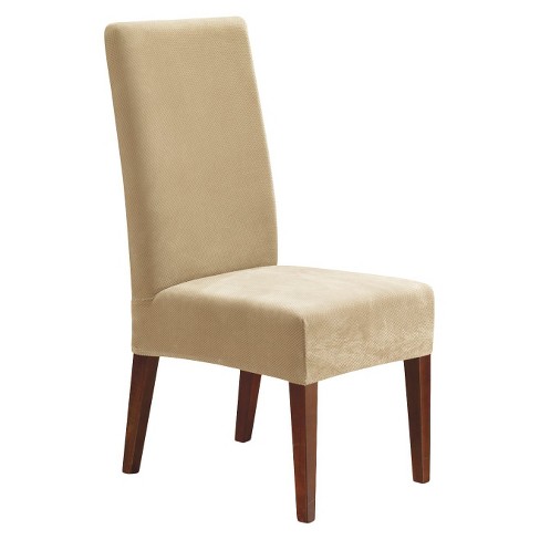 Stretch Pique Short Dining Room Chair Slipcover - Sure Fit : Target