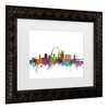 Trademark Fine Art Michael Tompsett St. Louis Missouri Skyline Matted Framed Art - 3 of 4