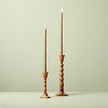 6pk Soft Twist Taper Candles Brown - Hearth & Hand™ with Magnolia - 3 of 3