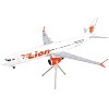 Boeing 737 MAX 9 Commercial Aircraft White w/Orange Tail Graphics "Gemini 200" Series 1/200 Diecast Model Airplane by GeminiJets - 2 of 3