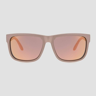 Women's Surfer Shade Sunglasses with Mirrored Polarized Lenses - All in Motion™ Gray/Beige