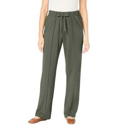Woman Within Women's Plus Size Easy Going Knit Pant