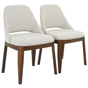 Ashcroft Furniture,Weston Dining Chair Set of 2 - Beige Linen - 1 of 4