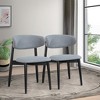 Vynxaria Grey Dining Chairs - Set of 2 for Modern Elegance - 3 of 4