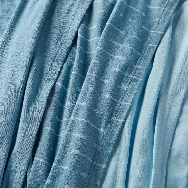 Jersey Swaddle Baby Blanket - Blue - 3pk - Cloud Island&#8482;, 4 of 6