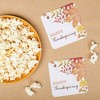 Big Dot of Happiness 25 Ct Fall Foliage Thanksgiving Drink Coasters, 4-Inch Disposable Square Paper Coasters for Autumn Leaves Friendsgiving Party - 3 of 4