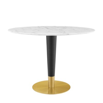 Zinque Oval Artificial Marble Dining Table - Modway