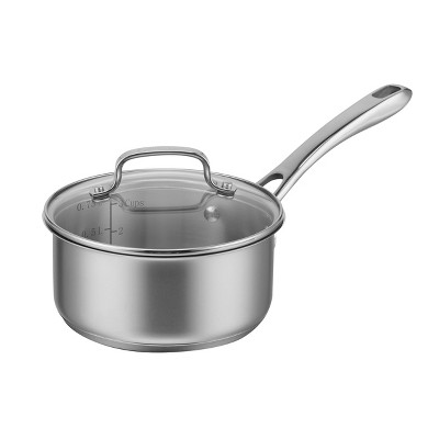 Small Saucepan, Stainless Steel Pot With Glass Lid, 18/8 Food Grade St –  MéMéCOOK