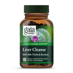 Gaia Herbs Liver Cleanse - Liver Health Support Herbal Supplement - 60 Vegan Liquid Phyto-Caps - 1 of 4