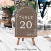 Big Dot of Happiness Rustic Wedding Table Numbers Centerpieces, Double-Sided 5 x 7 inches Paper Cards, Table Numbers - 1-20 - 3 of 4