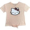 Hello Kitty Toddler/Little and Big Girls 2-Piece Tie Front T-Shirt and Short Sets - image 2 of 3