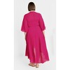 Women's Plus Size Kira Maxi Dress - lipstick pink | CITY CHIC - 3 of 4