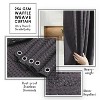 LunaLulinlk Purple Shower Curtain, Waffle Weave Heavy Duty Fabric Shower Curtain - 2 of 4